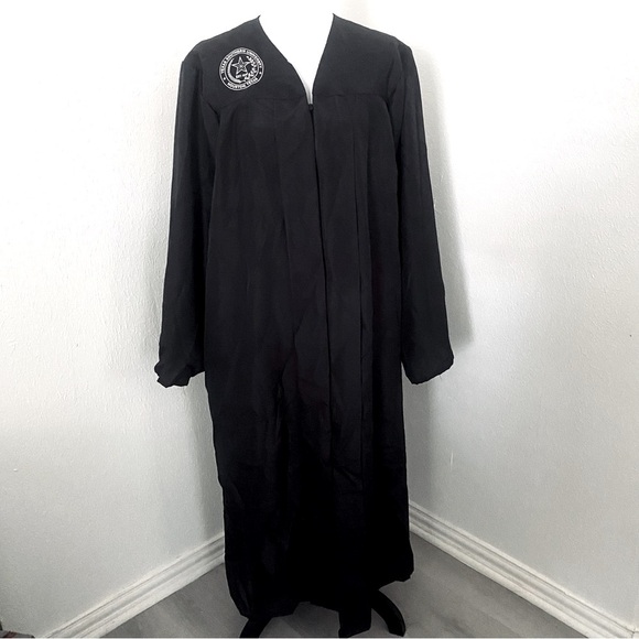 Jostens Graduation Ceremony Gown Texas Southern University 5’10 - 6’0 Black EUC - Picture 1 of 5